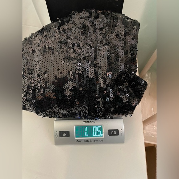 Banana Republic Factory Black Sequin Shift Dress size 10 - Picture 12 of 12